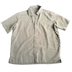 REI Co-op Shirt Mens XL Gray Modal Rayon Outdoor Hiking Short Sleeve